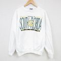 XL★古着 ジャンスポーツ 長袖 スウェット メンズ 00年代 00s サウスフロリダ 大学 クルーネック USA製 白 ホワイト 24oct09 中古 スエット トレーナー トップス