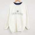 XL★古着 長袖 スウェット メンズ 90年代 90s ユニオンパシフィック鉄道 大きいサイズ クルーネック USA製 生成り 24oct21 中古 スエット トレーナー トップス