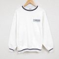 XL★古着 オニータ ONEITA 長袖 スウェット メンズ 90年代 90s CARSON クルーネック USA製 白 ホワイト 霜降り 24oct17 中古 スエット トレーナー トップス