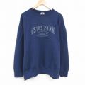 XL★古着 フルーツオブザルーム 長袖 スウェット メンズ 00年代 00s エステスパーク 大きいサイズ クルーネック 紺 ネイビー 24oct22 中古 スエット トレーナー トップス