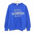 XL★古着 長袖 スウェット メンズ 90年代 90s ボストン クルーネック USA製 青 ブルー 24oct22 中古 スエット トレーナー トップス