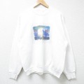 フルーツオブザルーム 90s 長袖スウェット BAY AREACHAPTER ホワイト L | 古着