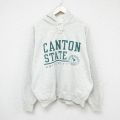 90s 長袖パーカー 大学 グレー XL | 古着