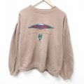 XL★古着 長袖 スウェット メンズ 00年代 00s コロラド トレイル 刺繍 クルーネック 茶 ブラウン 24oct30 中古 スエット トレーナー トップス