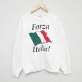 ジャージーズ 00s 長袖スウェット 国旗 ホワイト M | 古着