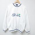 リゾート 90s 長袖スウェット 刺繍 ホワイト XL | 古着