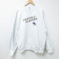 XL★古着 フルーツオブザルーム 長袖 スウェット メンズ 90年代 90s OAKFIELD ALABAMA ハチ 刺繍 クルーネック USA製 薄グレー 霜降り 24nov21 中古 スエット トレーナー トップス