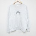 00s 長袖スウェット ハワイ刺繍 グレー L | 古着