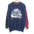 90s 長袖スウェット クリスマス マルチカラー L | 古着