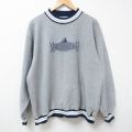 XL★古着 長袖 スウェット メンズ 90年代 90s MYRTLE BEACH クルーネック USA製 グレー 霜降り 24nov30 中古 スエット トレーナー トップス