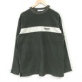 M★古着 長袖 フリース トップス メンズ 00年代 00s AEROPOSTALE ポリエステル ラグラン クルーネック 濃緑 グリーン 25jan08 中古 スエット トレーナー