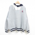 XL★古着 長袖 ハーフジップ スウェット パーカー メンズ 90年代 90s ケープコッド 大きいサイズ グレー 霜降り 25jan09 中古 スエット トレーナー トップス