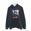 L★古着 長袖 スウェット パーカー メンズ 映画 ボーイズンザフッド アイスキューブ 黒 ブラック 25jan27 中古 スエット トレーナー トップス