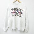 【50%OFF】XL★古着 アメリカンイーグル American Eagle 長袖 スウェット メンズ 00年代 00s 釣り ルアー 大きいサイズ クルーネック 薄グレー 霜降り 25feb05 中古 スエット トレーナー トップス