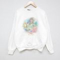 長袖スウェット 魚 ホワイト XL | 古着
