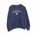 ブリガムヤング 長袖スウェット 刺繍 ネイビー XL | 古着