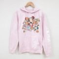 M★古着 長袖 スウェット パーカー メンズ アニメ ワンピース 薄ピンク 25feb20 中古 スエット トレーナー トップス