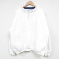 00s モックネックスウェット イカリ ホワイト XL | 古着