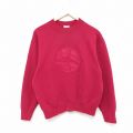 90s 長袖スウェット 地球 レッド M | 古着