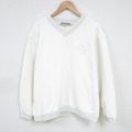 L★古着 長袖 トップス メンズ 90年代 90s UAW クルーネック USA製 白 ホワイト 25feb26 中古 スエット トレーナー