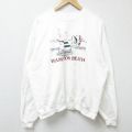 00s 長袖スウェット HAMPTON BEACH ホワイト XL | 古着