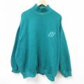 PEAK 00s 長袖スウェット モックネック グリーン XL | 古着