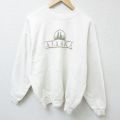 ヘインズ 00s 長袖スウェット アラスカ刺繍 ホワイト XL | 古着