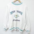 00s 長袖スウェット ニューヨーク グレー霜降り XL | 古着