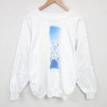 SEA DOG 90s 長袖スウェット ラケット ホワイト L | 古着