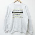 ヘインズ 80s 長袖スウェット ウエイクフォレスト グレー L | 古着