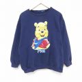 ディズニー 00s 長袖スウェット くまのプーさん ネイビー XL | 古着