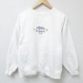 ゼニス 00s 長袖スウェット 刺繍 ホワイト L | 古着