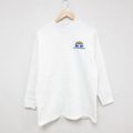 S★古着 リー Lee 長袖 スウェット メンズ 90年代 90s 虹 クルーネック USA製 白 ホワイト 25mar18 中古 スエット トレーナー トップス
