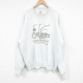 XL★古着 フルーツオブザルーム 長袖 スウェット メンズ 90年代 90s MLB クーガーズ 大きいサイズ クルーネック 薄グレー 霜降り メジャーリーグ ベースボール 野球 25mar24 中古 スエット トレーナー トップス