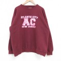 00s 長袖スウェット AC ニュージャージー バーガンディ XL | 古着