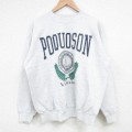 ヘインズ 90s 長袖スウェット POQUOSON グレー L | 古着