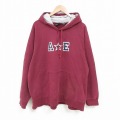 【50%OFF】XL★古着 アメリカンイーグル American Eagle 長袖 スウェット パーカー メンズ 00年代 00s 大きいサイズ ラグラン エンジ 25mar28 中古 スエット トレーナー トップス