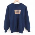 ジャージーズ 90s 長袖スウェット ケウカ湖刺繍 ネイビー L | 古着