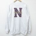 ヘインズ 90s 長袖スウェット イーグル刺繍 グレー XL | 古着