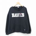 ラッセル 00s 長袖スウェット ホークス ブラック XL | 古着
