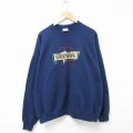 ヘインズ 00s 長袖スウェット GRANDPA ネイビー XL | 古着
