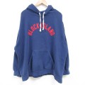 XL★古着 長袖 スウェット パーカー メンズ BLOCK ISLAND 大きいサイズ 紺 ネイビー 25apr11 中古 スエット トレーナー トップス
