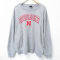 00s 長袖スウェット ネブラスカコーンハスカーズ グレー XL | 古着