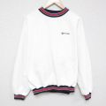 XL★古着 長袖 スウェット メンズ 90年代 90s CHASE 鹿の子 大きいサイズ クルーネック USA製 白 ホワイト 【spe】 25apr14 中古 スエット トレーナー トップス