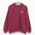 90s 長袖スウェット UMASS バーガンディ XL | 古着