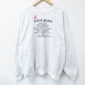 ヘインズ 00s 長袖スウェット メッセージ グレー XL | 古着