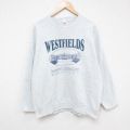 フルーツオブザルーム 90s 長袖スウェット ワシントン グレー XL | 古着