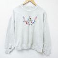 ワシントン 00s 長袖スウェット 国旗刺繍 グレー L | 古着