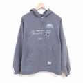 XL★古着 リーボック REEBOK 長袖 スウェット パーカー メンズ NFL ニューイングランドペイトリオッツ 刺繍 グレー アメフト スーパーボウル 25apr28 中古 スエット トレーナー トップス