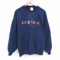 ジャージーズ 00s 長袖スウェット occupational刺繍 ネイビー XL | 古着